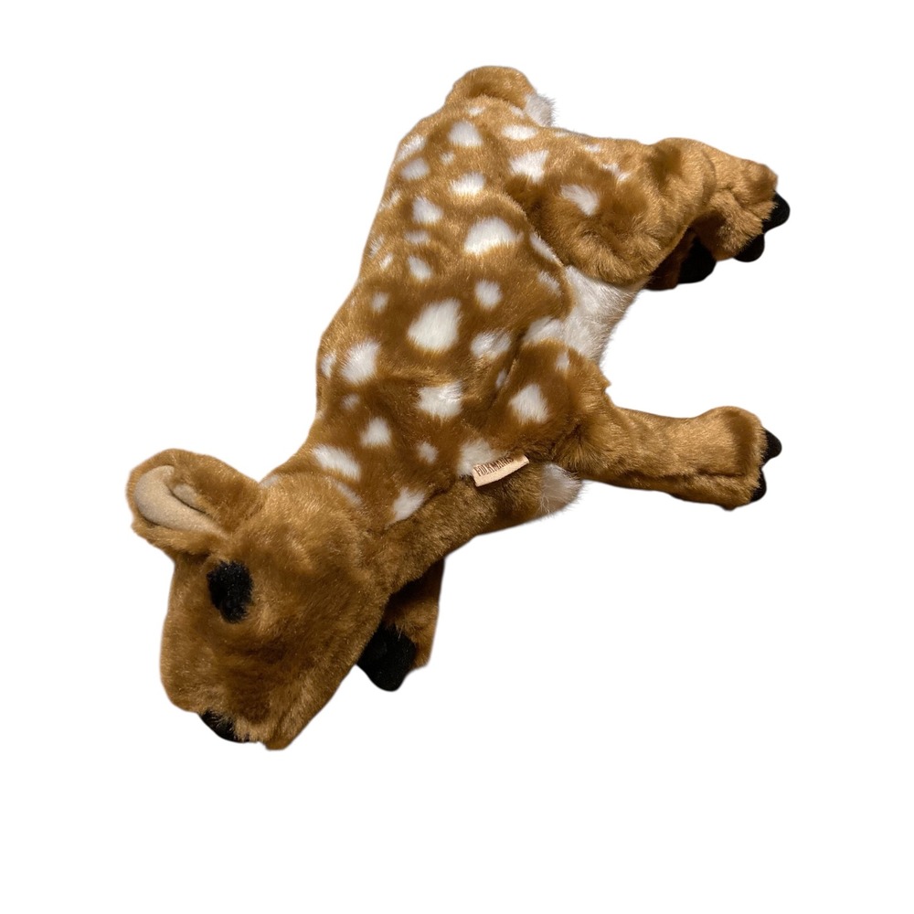 Folkmanis Fawn Deer Hand Puppet Spotted Plush Woodland Animal 14 Inch